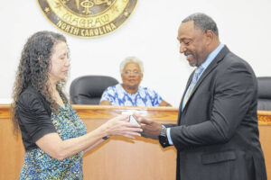 Thomas sworn in as Wagram mayor