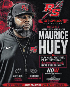 Huey leaves Scotland for defensive coordinator role at Red Springs